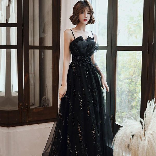 ethnic clothing black sequins evening party dress temperament celebrity banquet spaghetti strap prom gowns elegant formal mesh, Red
ethnic clothing black sequins evening party dress temperament celebrity banquet spaghetti strap prom gowns elegant formal mesh, Red