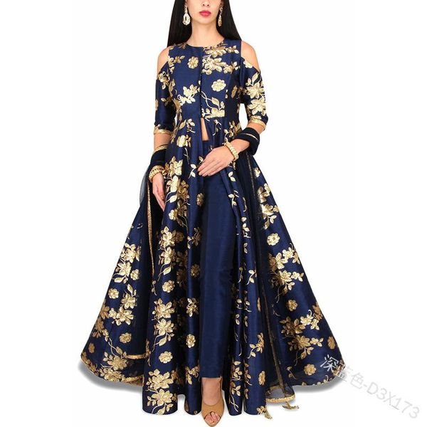 casual dresses spring elegant print women dress moroccan kafan slim fit big swing off shoulder maxi vestidos india a-line party 2021, Black;gray
casual dresses spring elegant print women dress moroccan kafan slim fit big swing off shoulder maxi vestidos india a-line party 2021, Black;gray