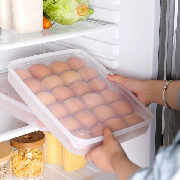 storage bottles & jars transparent egg box 24 compartments drawer type fresh-keeping plastic food sealed household shockproof
storage bottles & jars transparent egg box 24 compartments drawer type fresh-keeping plastic food sealed household shockproof