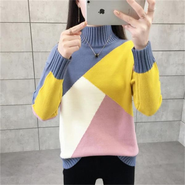 fashion women's female 2021 new set of bottoming shirt autumn and winter thickening ladies sweater wild slim n352, White;black
fashion women's female 2021 new set of bottoming shirt autumn and winter thickening ladies sweater wild slim n352, White;black