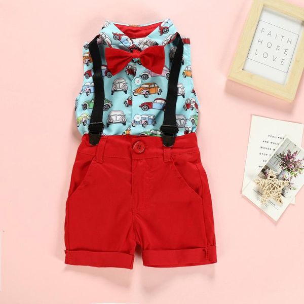 40# kids clothing baby boys girls cartoon print sleeveless gentleman suit bow tie shirt + solid color strap shorts suit, White
40# kids clothing baby boys girls cartoon print sleeveless gentleman suit bow tie shirt + solid color strap shorts suit, White