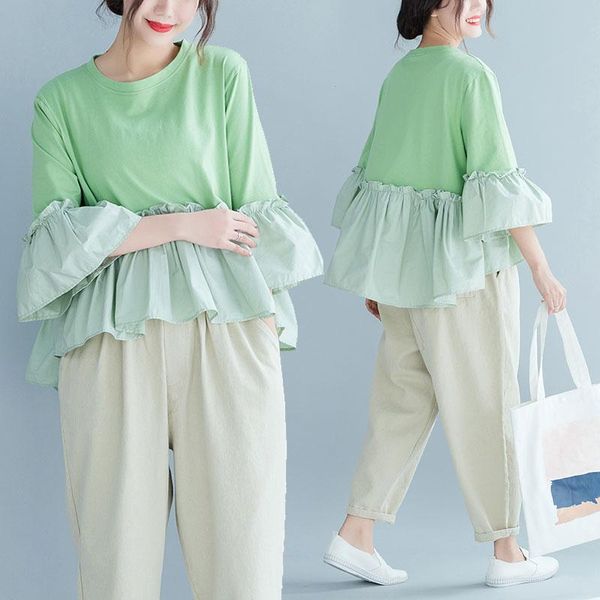maternity & tees pregnant clothes 2021 spot t-shirt patchwork horn sleeve refreshing short jacket small and fresh, White
maternity & tees pregnant clothes 2021 spot t-shirt patchwork horn sleeve refreshing short jacket small and fresh, White