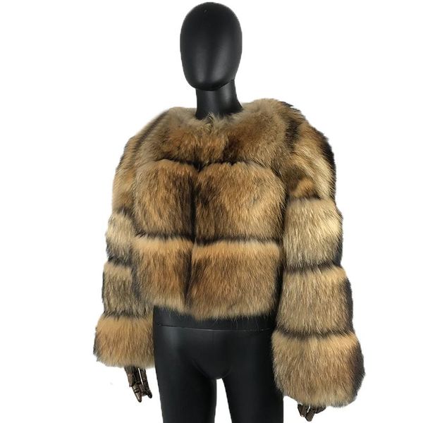 winter coat jacket natural raccoon fur long-sleeve outwear female fluffy warm fashion overcoat ing, Black
winter coat jacket natural raccoon fur long-sleeve outwear female fluffy warm fashion overcoat ing, Black