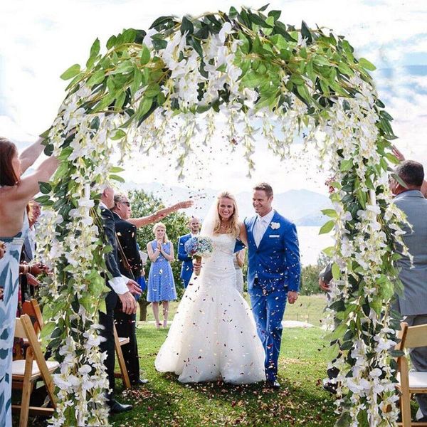 decorative flowers & wreaths 8x 2m white artificial wisteria ivy fake flower garland vine plant foliage outdoor/home decor
decorative flowers & wreaths 8x 2m white artificial wisteria ivy fake flower garland vine plant foliage outdoor/home decor
