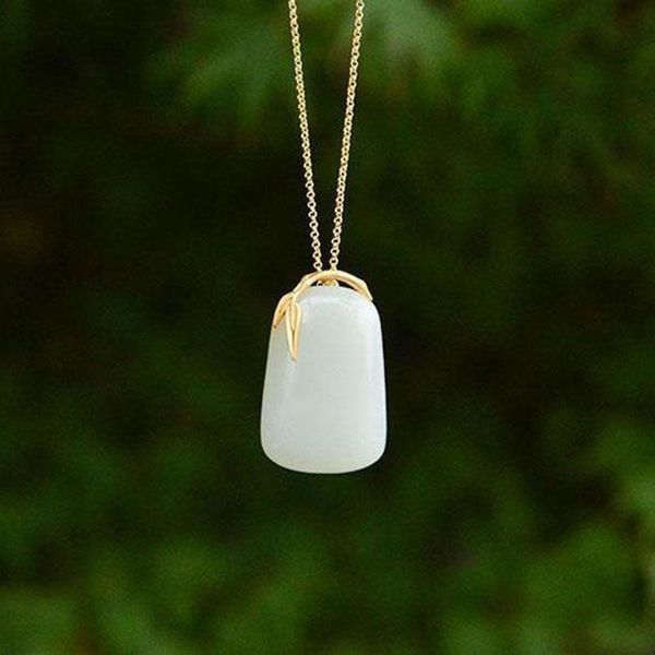 chains design natural hetian white jade oval necklace pendant classic charm chinese style ladies jewelry for girlfriend gifts, Silver
chains design natural hetian white jade oval necklace pendant classic charm chinese style ladies jewelry for girlfriend gifts, Silver