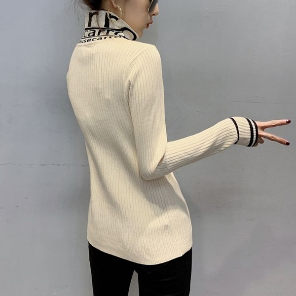 2021 new autumn winter knitted thick sweater women clothes letter korean pullover ropa mujer bottoming shirt m07716 77rf, White;black
2021 new autumn winter knitted thick sweater women clothes letter korean pullover ropa mujer bottoming shirt m07716 77rf, White;black