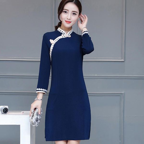 ethnic clothing womens dresses arrival 2021 chinese traditional dress cheongsam qipao lace applique long sleeve oriental ta1247, Red
ethnic clothing womens dresses arrival 2021 chinese traditional dress cheongsam qipao lace applique long sleeve oriental ta1247, Red