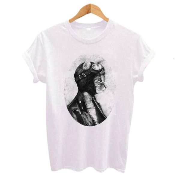 retro style funny cat pilot print t-shirt women summer clothing white casual short sleeve o-neck t shirt
retro style funny cat pilot print t-shirt women summer clothing white casual short sleeve o-neck t shirt
