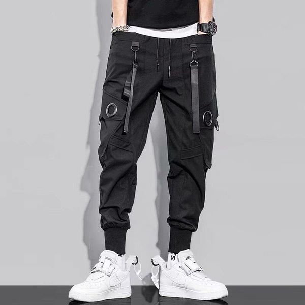 men's pants multi buckle ribbons pockets joggers cargo harem streetwear 2022 men autumn hip hop casual sweatpants male, Black
men's pants multi buckle ribbons pockets joggers cargo harem streetwear 2022 men autumn hip hop casual sweatpants male, Black