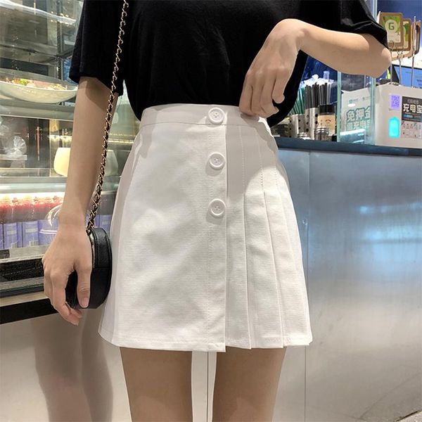 skirts white short skirt summer all-match solid color irregular high waist half-length a-line, Black
skirts white short skirt summer all-match solid color irregular high waist half-length a-line, Black