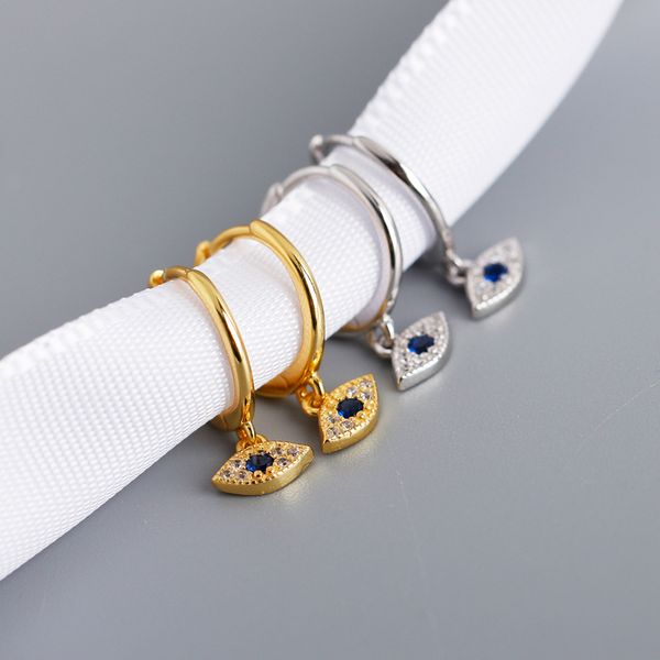 devil's eye charm european and american new s925 silver retro blue eyes pure earrings trendy human ear jewelry women, Golden
devil's eye charm european and american new s925 silver retro blue eyes pure earrings trendy human ear jewelry women, Golden