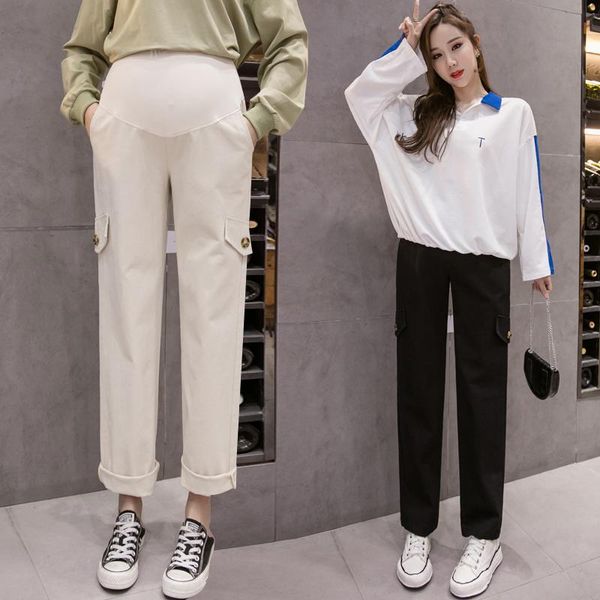 maternity bottoms cotton pants wide-leg overalls fashion wild belly casual trouser for pregnant women pregnancy summer autumn, White
maternity bottoms cotton pants wide-leg overalls fashion wild belly casual trouser for pregnant women pregnancy summer autumn, White
