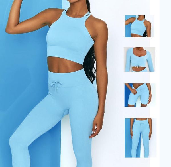 yoga outfit 4pcs ins women set female candy color crop shorts bra leggings workout suit
yoga outfit 4pcs ins women set female candy color crop shorts bra leggings workout suit