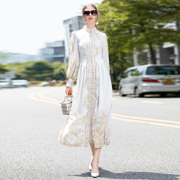 long dress spring autumn new women's fashion party vacation beach vintage elegant flower print dresses smrp, Black;gray
long dress spring autumn new women's fashion party vacation beach vintage elegant flower print dresses smrp, Black;gray