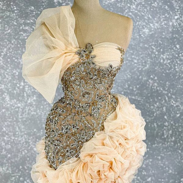 champagne short prom dress 2022 one shoulder ruffles organza appliques party gowns mermaid robes de cocktail, Black
champagne short prom dress 2022 one shoulder ruffles organza appliques party gowns mermaid robes de cocktail, Black