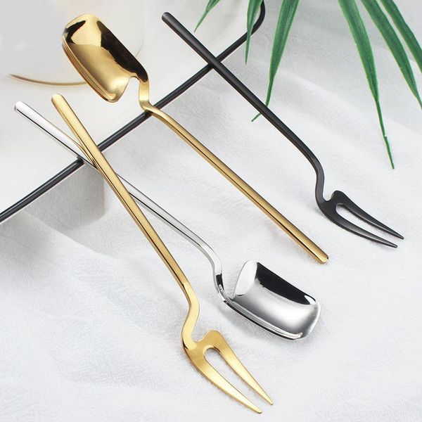 forks stainless steel wall-mounted fruit fork coffee ice cream spoon titanium black practical kitchen tableware creative unique
forks stainless steel wall-mounted fruit fork coffee ice cream spoon titanium black practical kitchen tableware creative unique