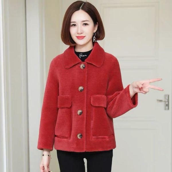 2021 winter coat short lamb wool casual fashion soft clothing outerwear female harajuku woman jacket l55 6k6h, Black
2021 winter coat short lamb wool casual fashion soft clothing outerwear female harajuku woman jacket l55 6k6h, Black