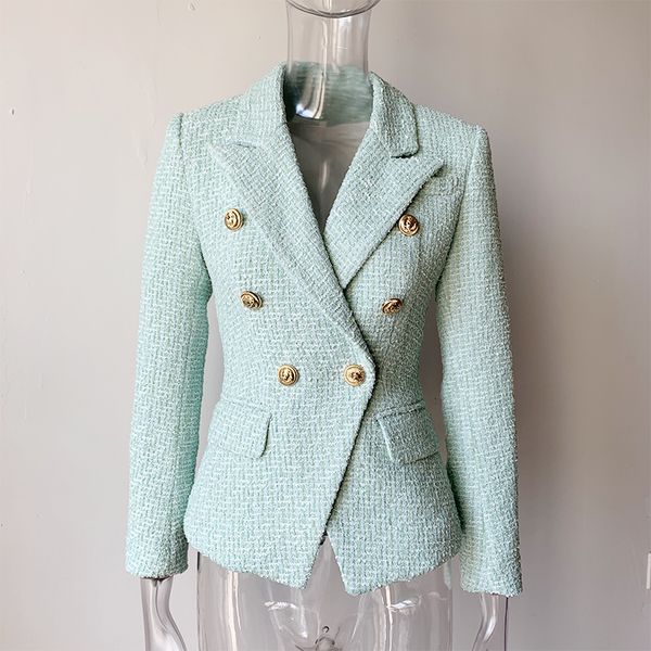 fall spring luxury quality unique design mint tweed slim thick european high street lady blazer, White;black
fall spring luxury quality unique design mint tweed slim thick european high street lady blazer, White;black
