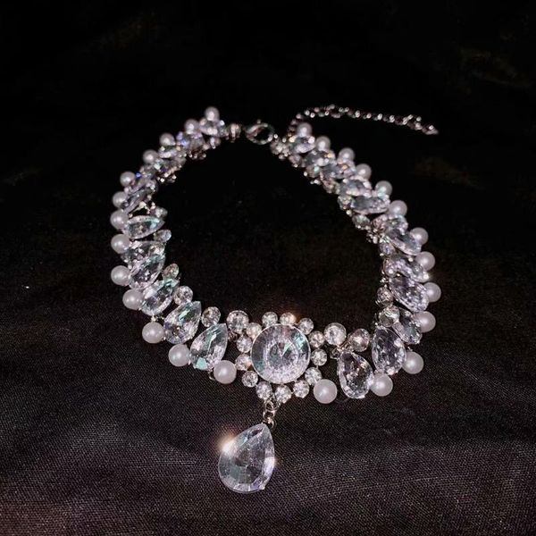 big crystal rhinestone choker necklaces chocker necklace luxury necklaces boho jewelry for women, Silver
big crystal rhinestone choker necklaces chocker necklace luxury necklaces boho jewelry for women, Silver