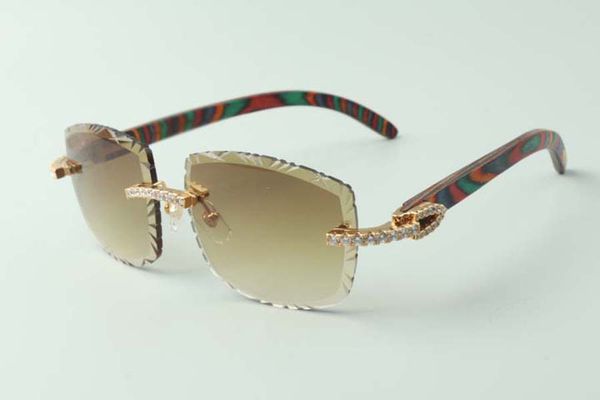 2021 unique designers sunglasses 3524023 endless diamond cuts lens natural peacock wood temples glasses, size: 58-18-135mm, White;black
2021 unique designers sunglasses 3524023 endless diamond cuts lens natural peacock wood temples glasses, size: 58-18-135mm, White;black