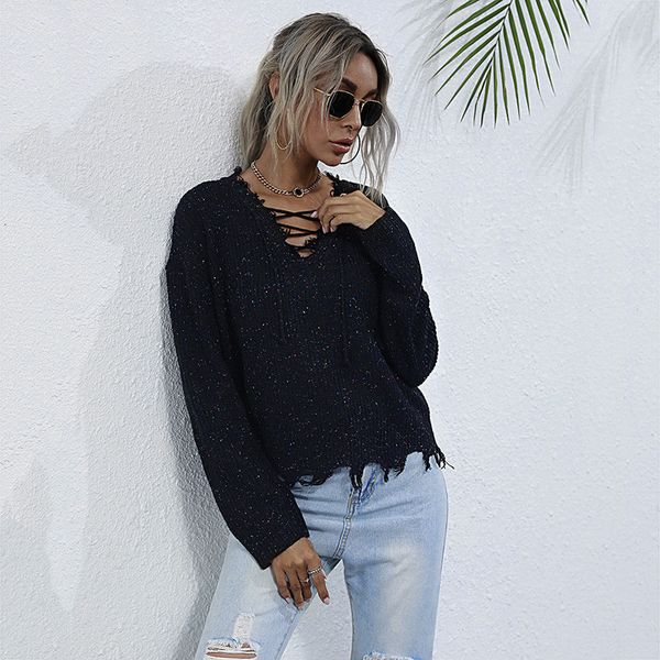 2021 color point jumper casual autumn winter full sleeve v neck tassel pullovers sweater for women new pinq, White;black
2021 color point jumper casual autumn winter full sleeve v neck tassel pullovers sweater for women new pinq, White;black