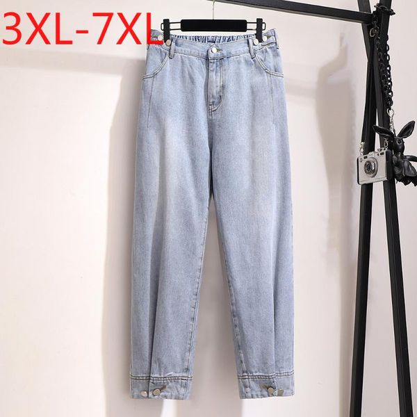 women's pants & capris spring autumn plus size jeans for women large loose casual elastic waist straight denim long wathet 4xl 5xl 6xl, Black;white
women's pants & capris spring autumn plus size jeans for women large loose casual elastic waist straight denim long wathet 4xl 5xl 6xl, Black;white