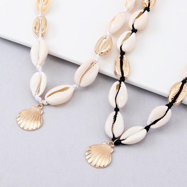 pendant necklaces shell choker necklace for women seashell corded handmade rope cord beach summer, Silver
pendant necklaces shell choker necklace for women seashell corded handmade rope cord beach summer, Silver