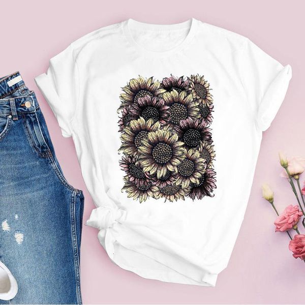 women graphic flower floral fashion short sleeve cute 90s printing lady tees print clothing female t shirt womens t-shirt, White
women graphic flower floral fashion short sleeve cute 90s printing lady tees print clothing female t shirt womens t-shirt, White