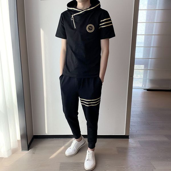 new gold trainingspak heren 2021 summer pullover hooded short sleeve t-shirt men's spring tracksuit for men 2 piece set black vxle, Gray
new gold trainingspak heren 2021 summer pullover hooded short sleeve t-shirt men's spring tracksuit for men 2 piece set black vxle, Gray