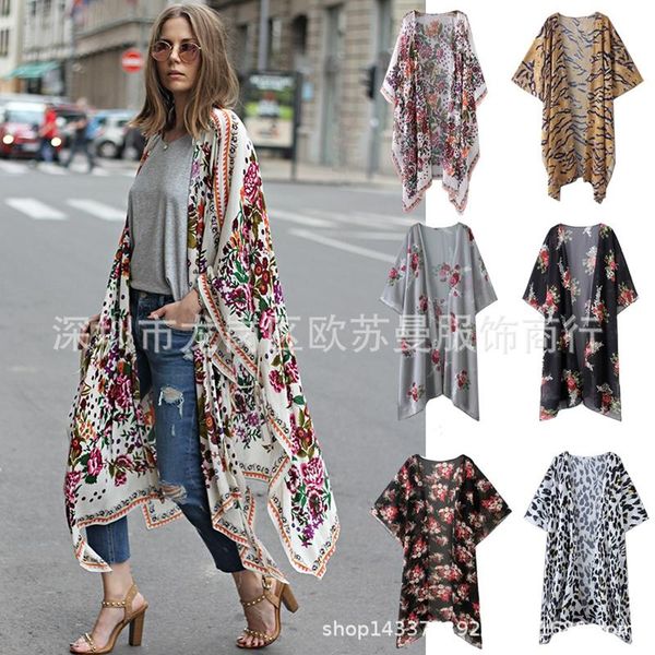 women's blouses & shirts kimono cardigan casual womens and floral summer long v-neck lace embroidery denim cowboy, White
women's blouses & shirts kimono cardigan casual womens and floral summer long v-neck lace embroidery denim cowboy, White