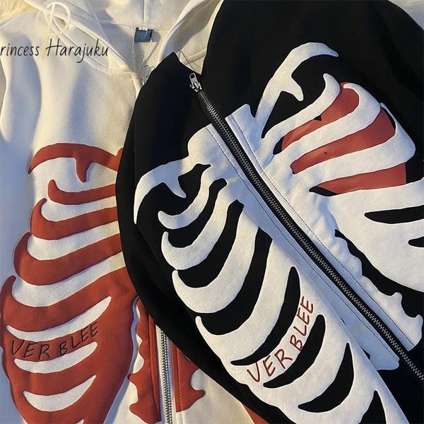 men's hoodies & sweatshirts zip-up y2k korean style loose skull print goth grunge long sleeve hooded jacket retro shirt student girl fa, Black
men's hoodies & sweatshirts zip-up y2k korean style loose skull print goth grunge long sleeve hooded jacket retro shirt student girl fa, Black