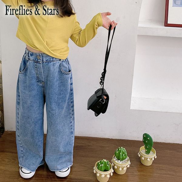 spring autumn girls denim pants baby trousers kids bottoms children pants fashion streetwear wide leg ripped bottoms 2 to 7 yrs, Blue 
spring autumn girls denim pants baby trousers kids bottoms children pants fashion streetwear wide leg ripped bottoms 2 to 7 yrs, Blue
