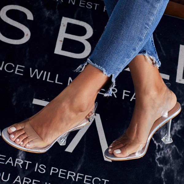 2021 new women transparent sandals fashion ladies party clear high heels buckle gladiator pvc shoes size 42 i4cz, Black
2021 new women transparent sandals fashion ladies party clear high heels buckle gladiator pvc shoes size 42 i4cz, Black