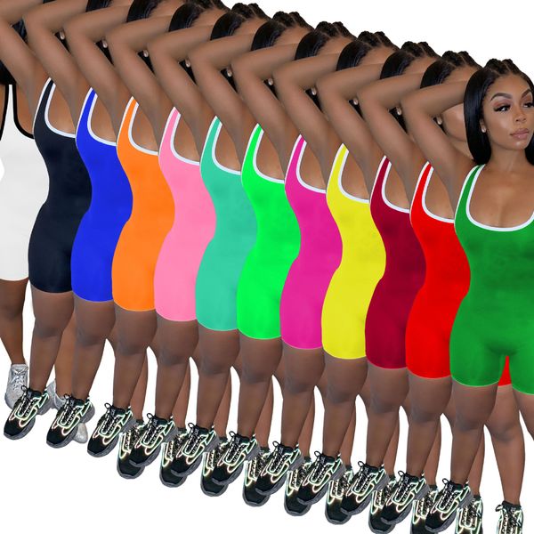 12 colors women short jumpsuits rompers designer solid color short pants onesies sleeveless sportswear skinny halter bodycon 2021, White
12 colors women short jumpsuits rompers designer solid color short pants onesies sleeveless sportswear skinny halter bodycon 2021, White