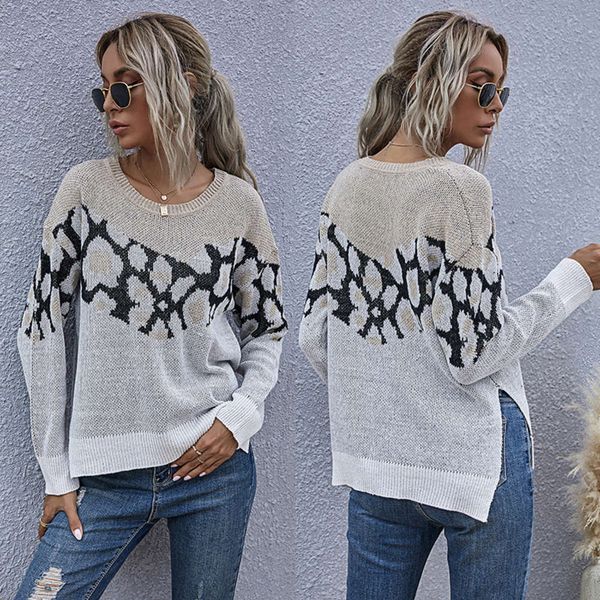 autumn and winter 2020 new loose dign pullover long sve round neck bottomed knitted sweater for women, White
autumn and winter 2020 new loose dign pullover long sve round neck bottomed knitted sweater for women, White