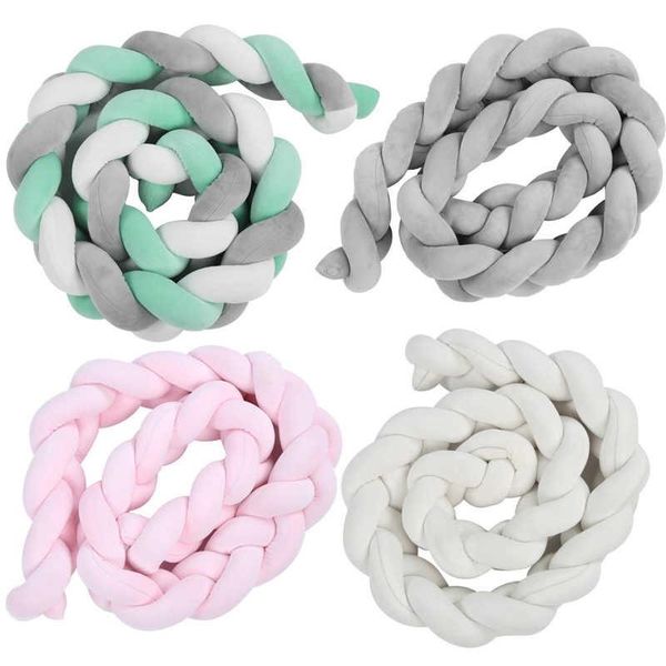 2m baby bumper bed braid knot pillow cushion bumper for infant crib protector cot room decor
2m baby bumper bed braid knot pillow cushion bumper for infant crib protector cot room decor