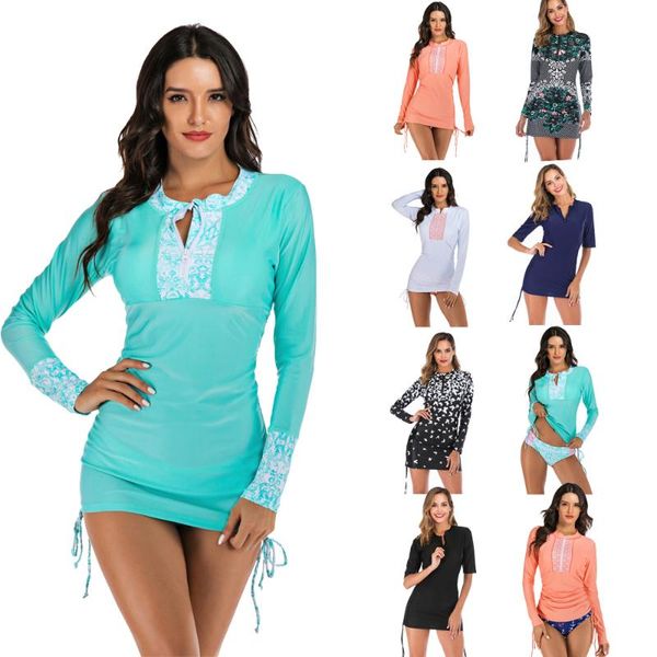 women swimwear long sleeve rash guard swimming suit rashguard bathing suit maillot de bain fille surfing swimsuit windsurf s-2xl
women swimwear long sleeve rash guard swimming suit rashguard bathing suit maillot de bain fille surfing swimsuit windsurf s-2xl