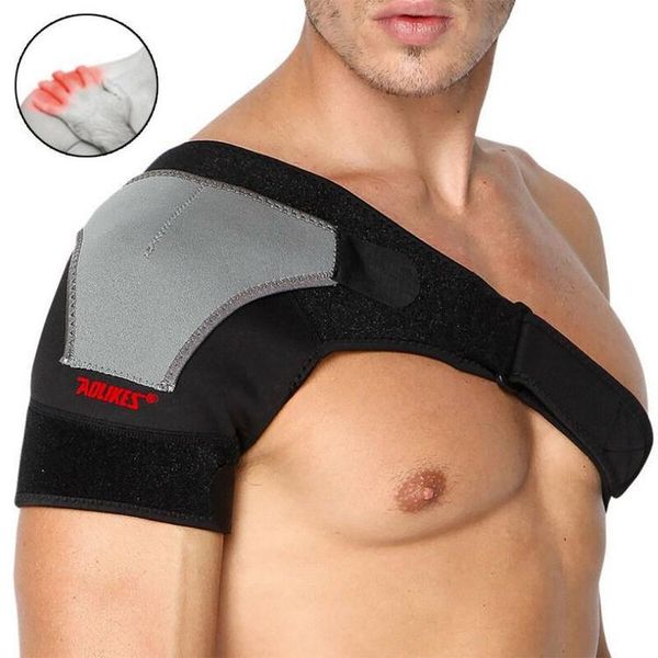 men adjustable shoulder support strap arm protect brace pressure pad for prevention sport training equipment health belt, Black;blue
men adjustable shoulder support strap arm protect brace pressure pad for prevention sport training equipment health belt, Black;blue