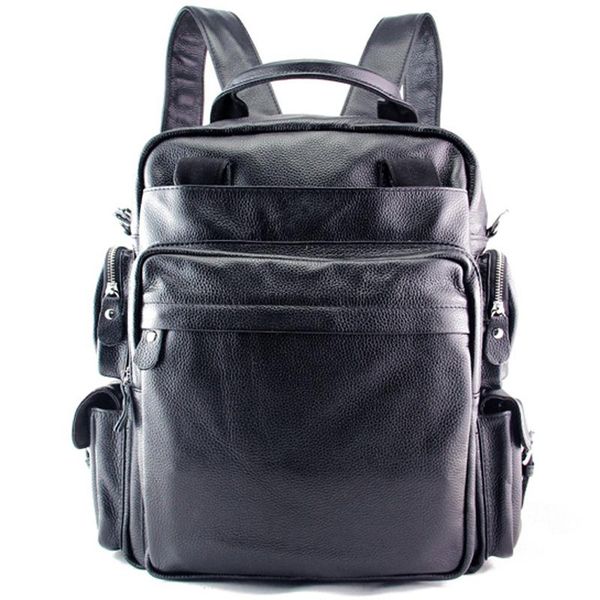 backpack multi-function cowhide genuine leather men's school bag rucksack travel tote black
backpack multi-function cowhide genuine leather men's school bag rucksack travel tote black