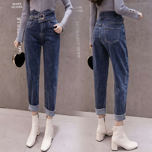 hip hop waist blue loose jeans women's straight spring and autumn net red daddy thin show high harlan elastic pants k
hip hop waist blue loose jeans women's straight spring and autumn net red daddy thin show high harlan elastic pants k