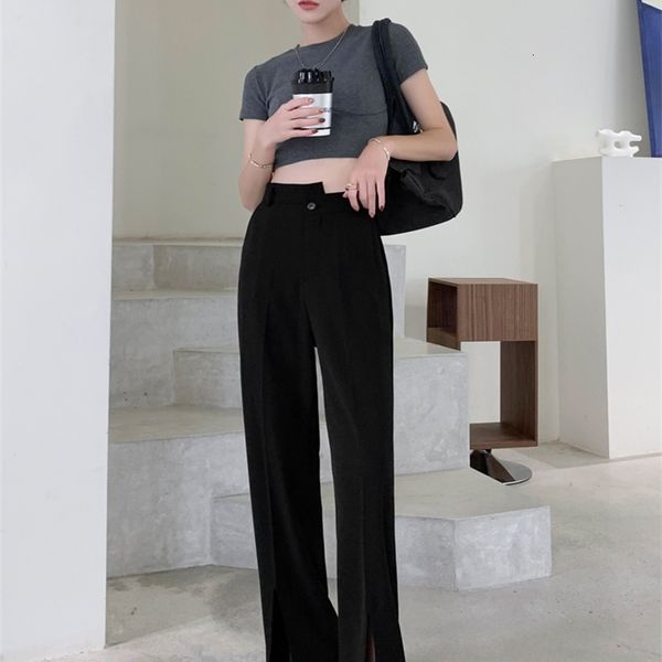 women's pants & capris irregular slits mopping pants women's drape slimming suit high-waisted wide-leg casual black rwbe, Black;white
women's pants & capris irregular slits mopping pants women's drape slimming suit high-waisted wide-leg casual black rwbe, Black;white