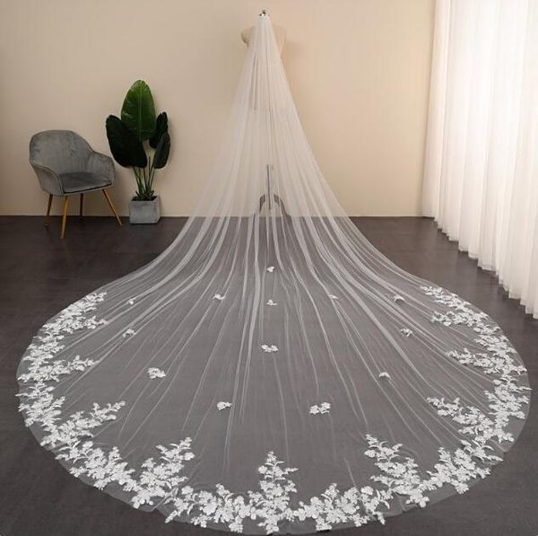 bridal veils lace applique gorgeous ivory wedding with embroidered flowers veil long leaves floral royal leng, Black
bridal veils lace applique gorgeous ivory wedding with embroidered flowers veil long leaves floral royal leng, Black