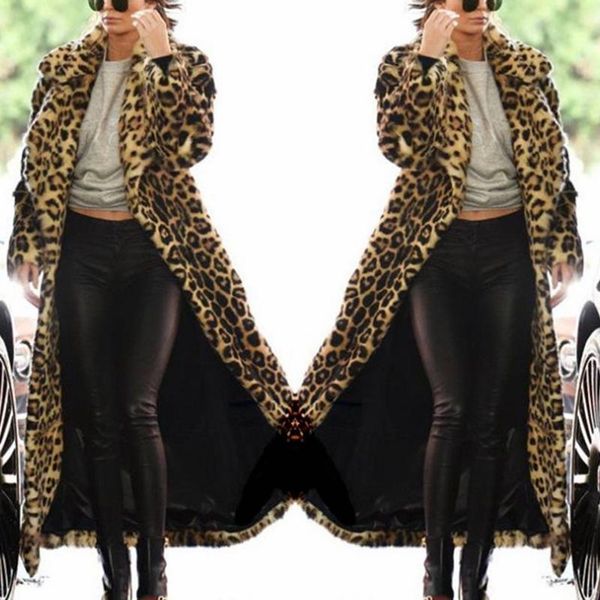 women's fur & faux mandylandy leopard coat warm plush hooded jackets women long sleeve imitation overcoats trench, Black
women's fur & faux mandylandy leopard coat warm plush hooded jackets women long sleeve imitation overcoats trench, Black