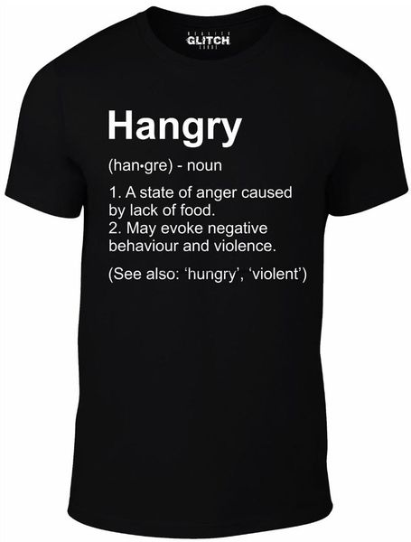 men's t-shirts hangry definition t-shirt - funny joke humour xmas gift present, White;black
men's t-shirts hangry definition t-shirt - funny joke humour xmas gift present, White;black