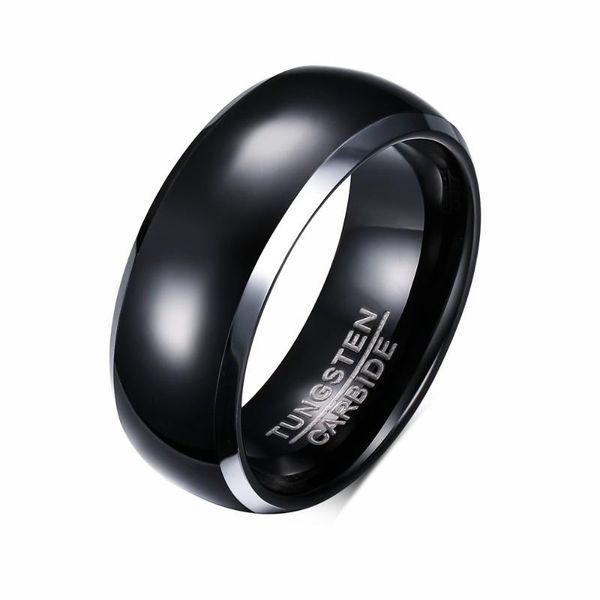 cluster rings poya black plated tungsten ring 8mm domed beveled edges wedding band comfort fit for men women, Golden;silver
cluster rings poya black plated tungsten ring 8mm domed beveled edges wedding band comfort fit for men women, Golden;silver