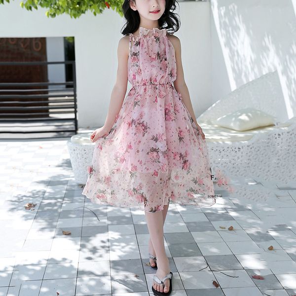 children summer new printing pink dresses children girls sling beach dress kids floral sweet dress children sleeveless clothes, Red;yellow
children summer new printing pink dresses children girls sling beach dress kids floral sweet dress children sleeveless clothes, Red;yellow