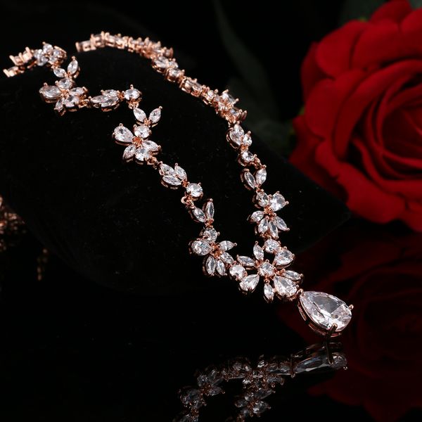 emmaya brand gorgeous aaa cz stones jewelry set white crystal flower party wedding jewelry sets for womens, Black
emmaya brand gorgeous aaa cz stones jewelry set white crystal flower party wedding jewelry sets for womens, Black