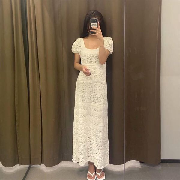 za product chic fashion hollow women dress knitting midi temperament vintage crochet dresses female vestidos, Black;gray
za product chic fashion hollow women dress knitting midi temperament vintage crochet dresses female vestidos, Black;gray