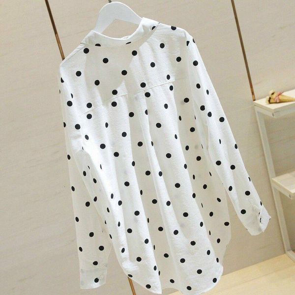 Female Blouses 2021 Long Sleeve Polka Dot Casual Loose Office Plus Size Vintage Fashion Lapel Shirts Streetwear Cloth Top 3uc6, Black;gray
Female Blouses 2021 Long Sleeve Polka Dot Casual Loose Office Plus Size Vintage Fashion Lapel Shirts Streetwear Cloth Top 3uc6, Black;gray