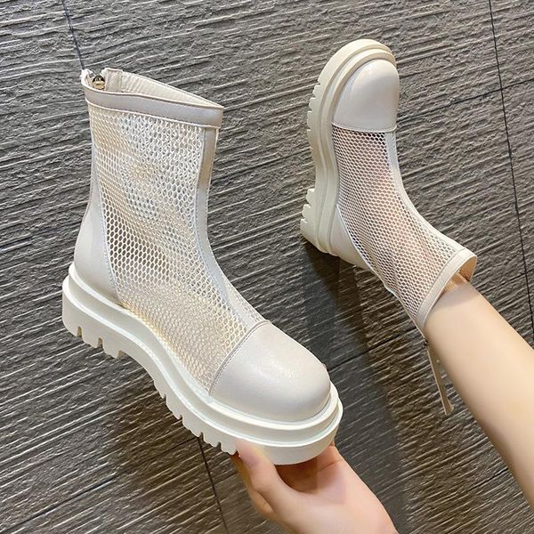 boots mesh hollow women's summer 2021 thin net red breathable cool thick soled short, Black
boots mesh hollow women's summer 2021 thin net red breathable cool thick soled short, Black